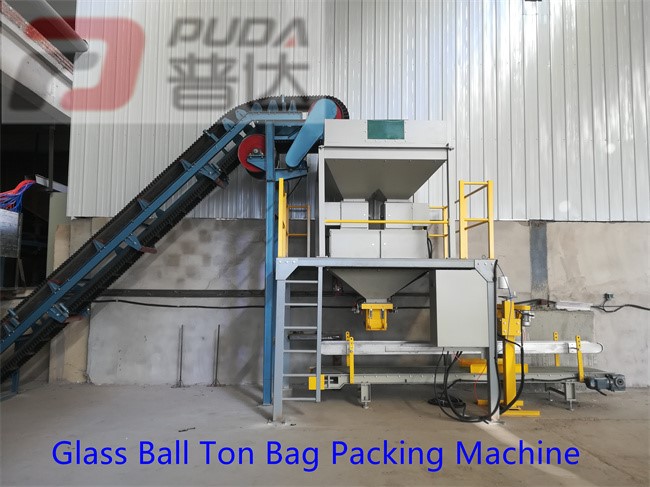 Glass ball ton bag packing machine 2