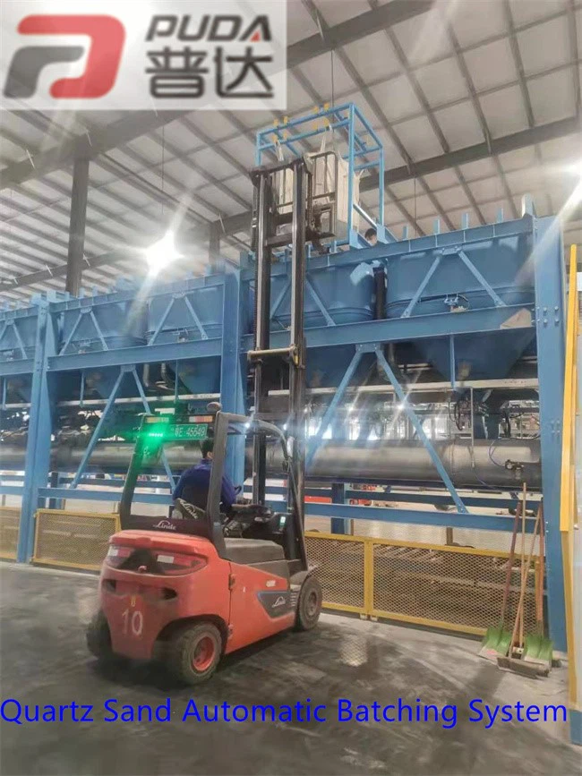 Quartz sand batching system 10 Quartz sand batching system 10