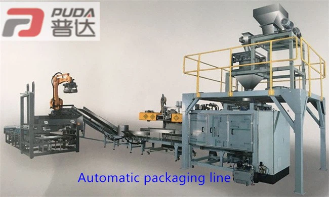 Open Bag Fully Automatic Robot Palletizing Production Line suppliers