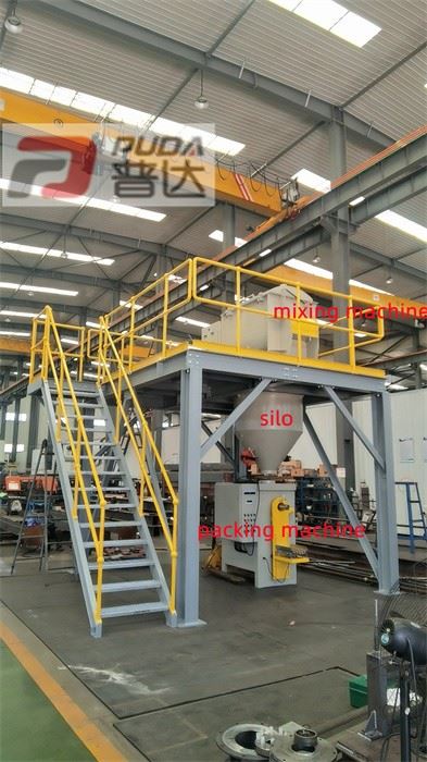 Anti-corrosion measures for ton bag packaging machines