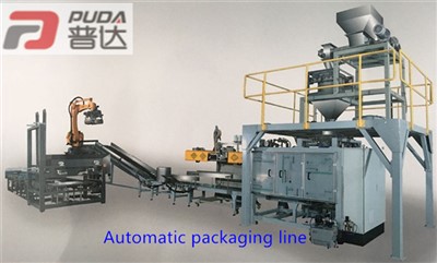 Open Bag Fully Automatic Robot Palletizing Production Line